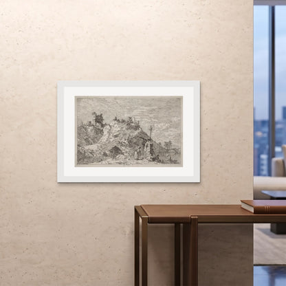 Orlonzo - FRAMED PRINT WHITE 10070cm4028 ROOM