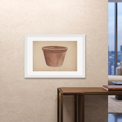 Orlonzo - FRAMED PRINT WHITE 10070cm4028 ROOM