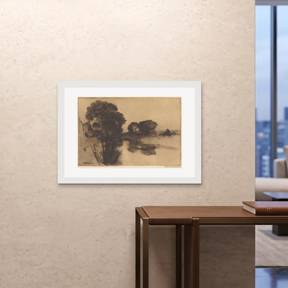 Orlonzo - FRAMED PRINT WHITE 10070cm4028 ROOM