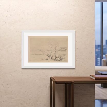Orlonzo - FRAMED PRINT WHITE 10070cm4028 ROOM