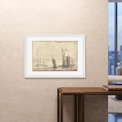 Orlonzo - FRAMED PRINT WHITE 10070cm4028 ROOM