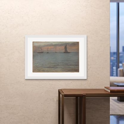 Orlonzo - FRAMED PRINT WHITE 10070cm4028 ROOM