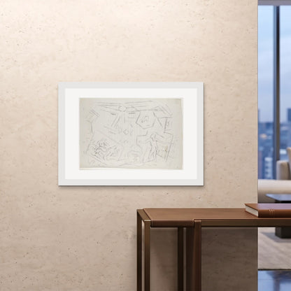 Orlonzo - FRAMED PRINT WHITE 10070cm4028 ROOM