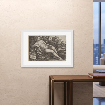 Orlonzo - FRAMED PRINT WHITE 10070cm4028 ROOM