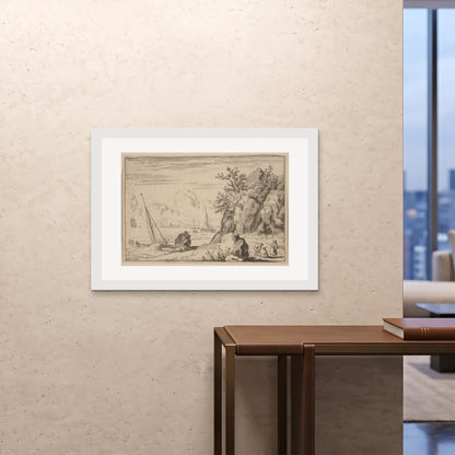 Orlonzo - FRAMED PRINT WHITE 10070cm4028 ROOM