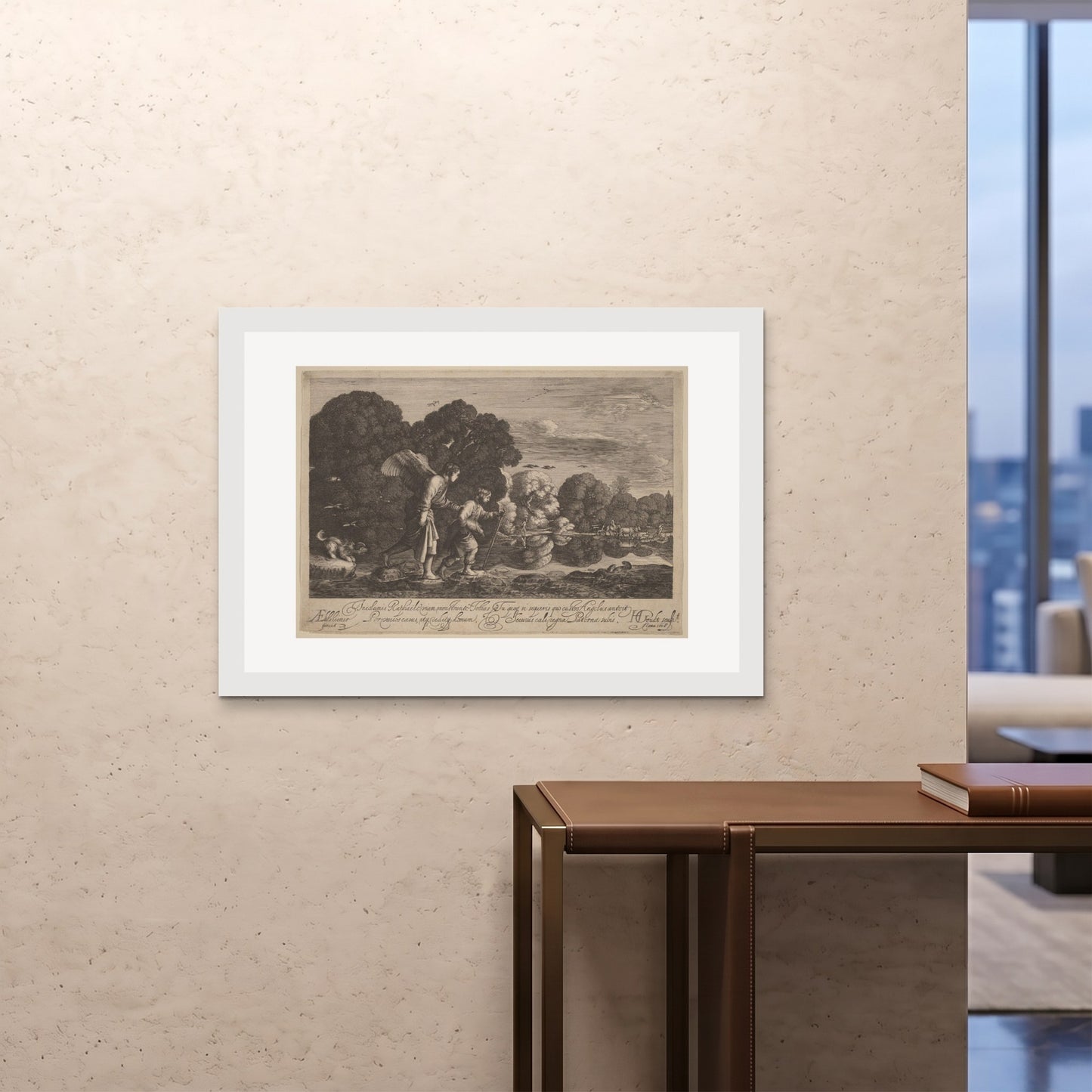 Orlonzo - FRAMED PRINT WHITE 10070cm4028 ROOM