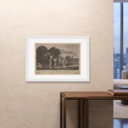 Orlonzo - FRAMED PRINT WHITE 10070cm4028 ROOM