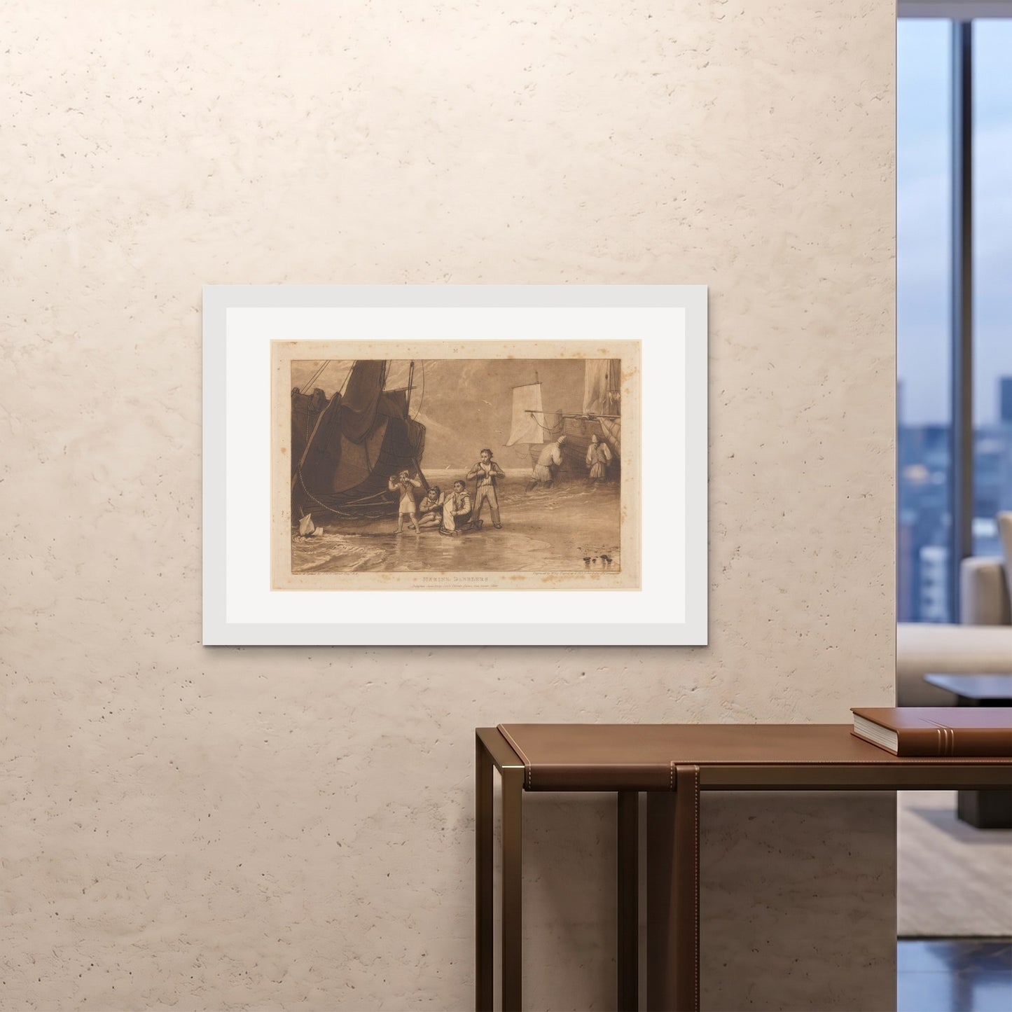 Orlonzo - FRAMED PRINT WHITE 10070cm4028 ROOM