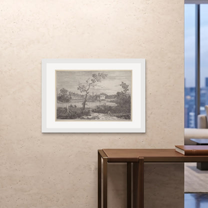 Orlonzo - FRAMED PRINT WHITE 10070cm4028 ROOM
