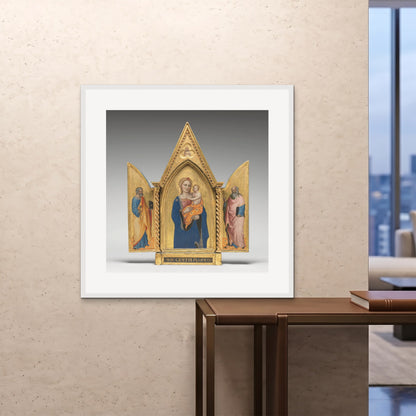 Orlonzo - FRAMED PRINT WHITE 100x100cm40x40 ROOM