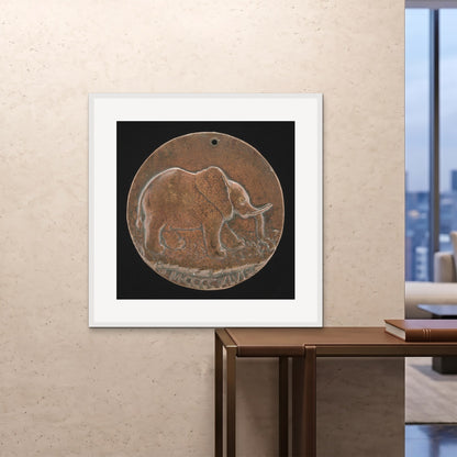 Orlonzo - FRAMED PRINT WHITE 100x100cm40x40 ROOM