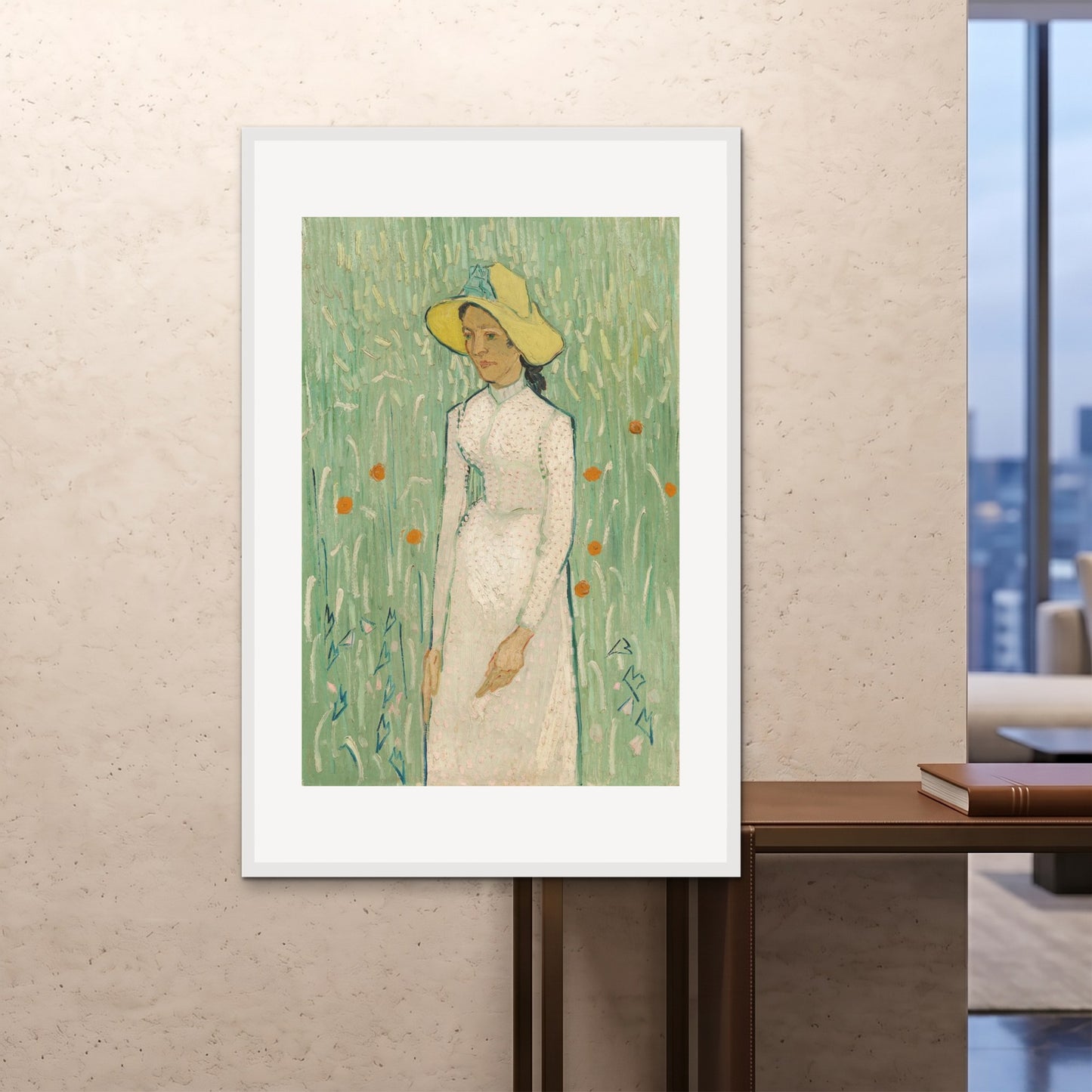Orlonzo - FRAMED PRINT WHITE 100x150cm40x60 ROOM