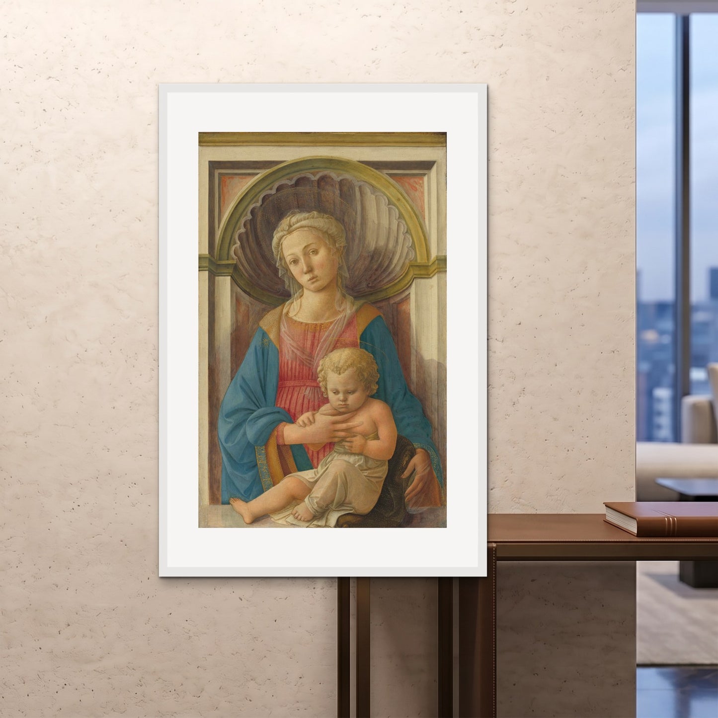 Orlonzo - FRAMED PRINT WHITE 100x150cm40x60 ROOM