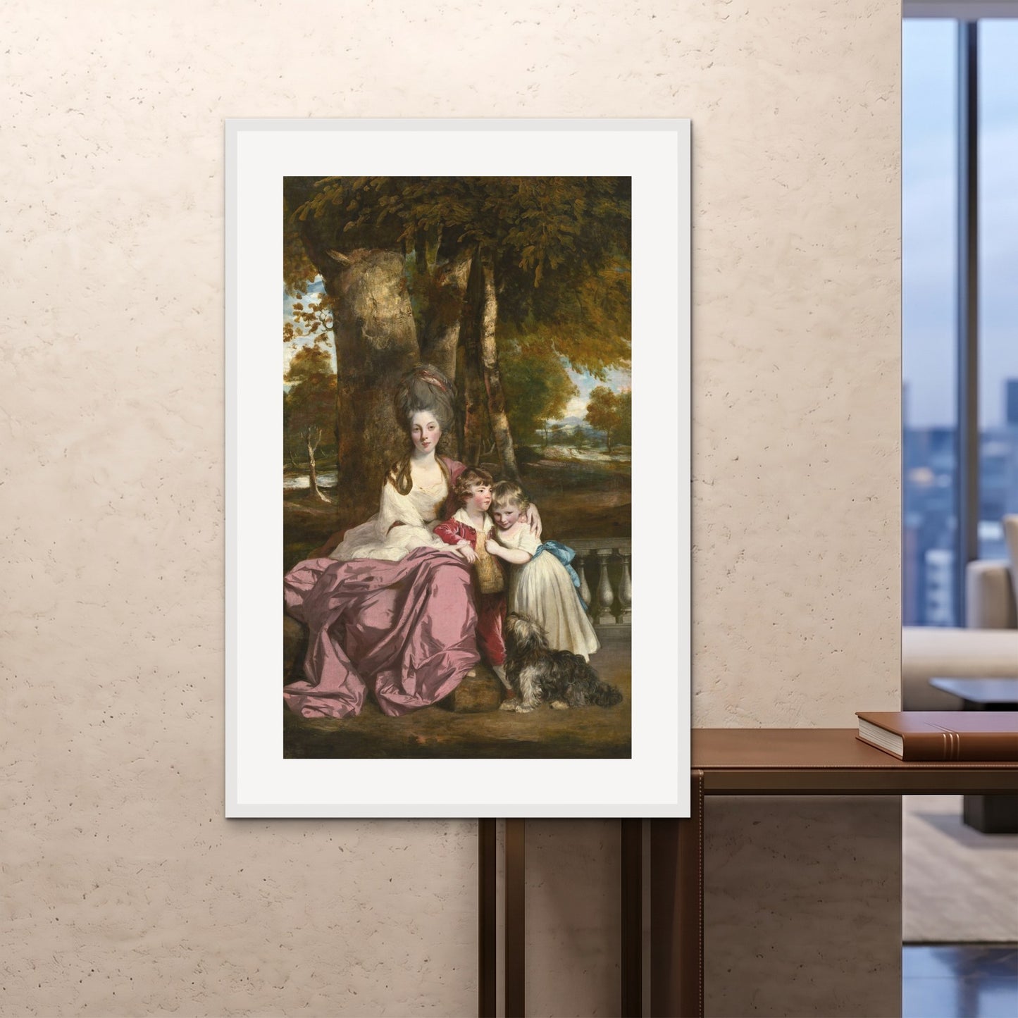 Orlonzo - FRAMED PRINT WHITE 100x150cm40x60 ROOM