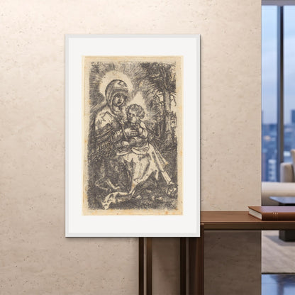Orlonzo - FRAMED PRINT WHITE 100x150cm40x60 ROOM