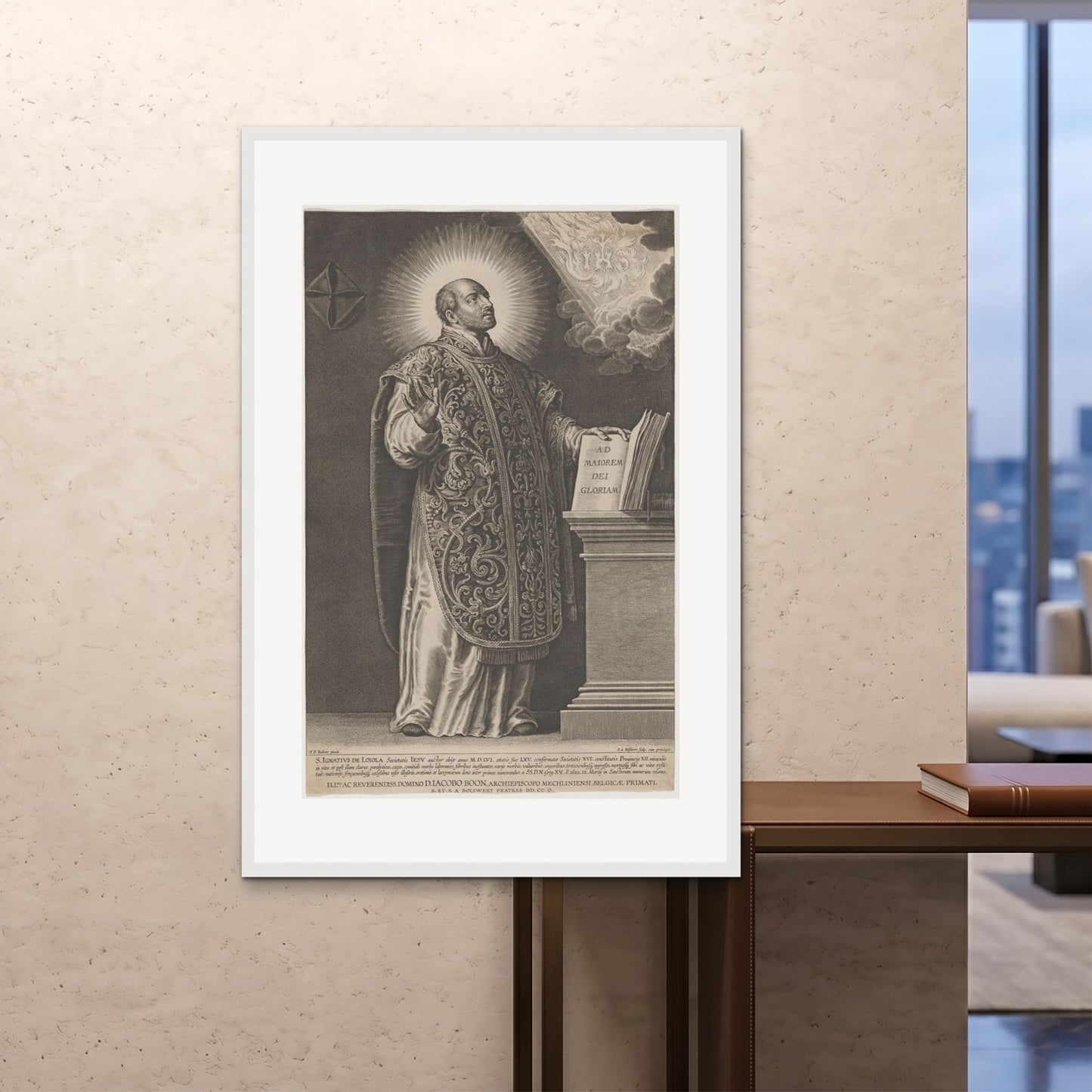 Orlonzo - FRAMED PRINT WHITE 100x150cm40x60 ROOM