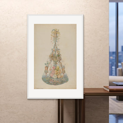 Orlonzo - FRAMED PRINT WHITE 100x150cm40x60 ROOM
