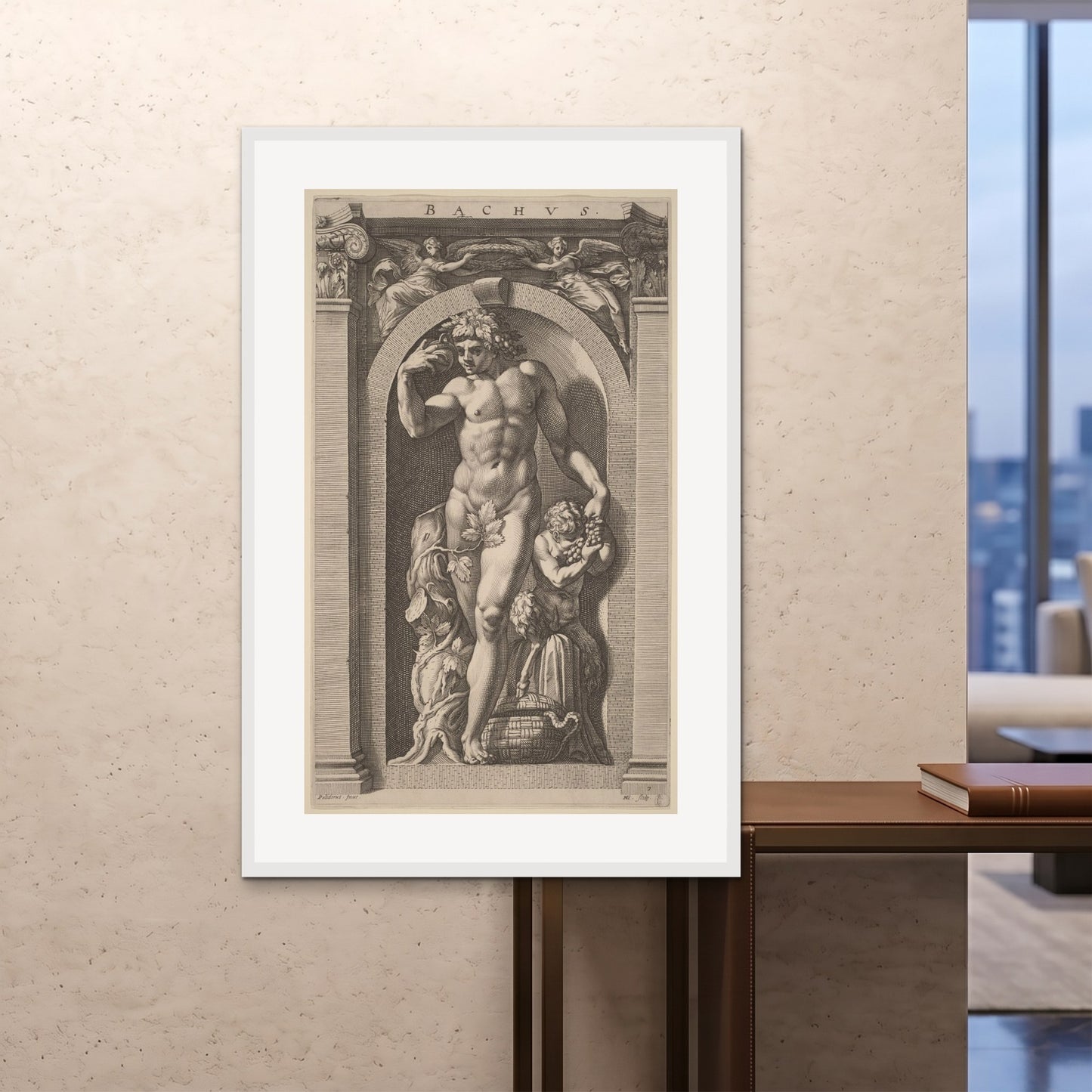Orlonzo - FRAMED PRINT WHITE 100x150cm40x60 ROOM