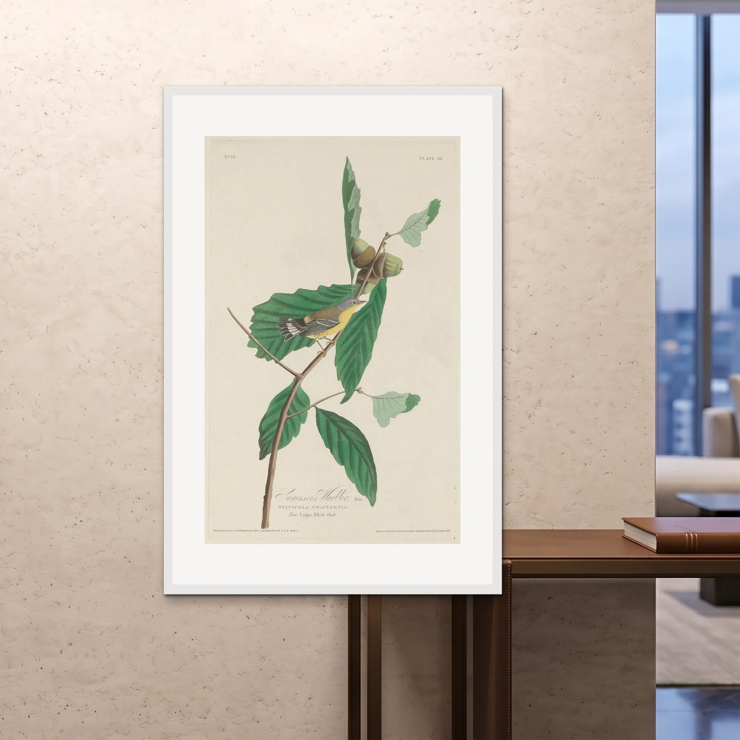 Orlonzo - FRAMED PRINT WHITE 100x150cm40x60 ROOM
