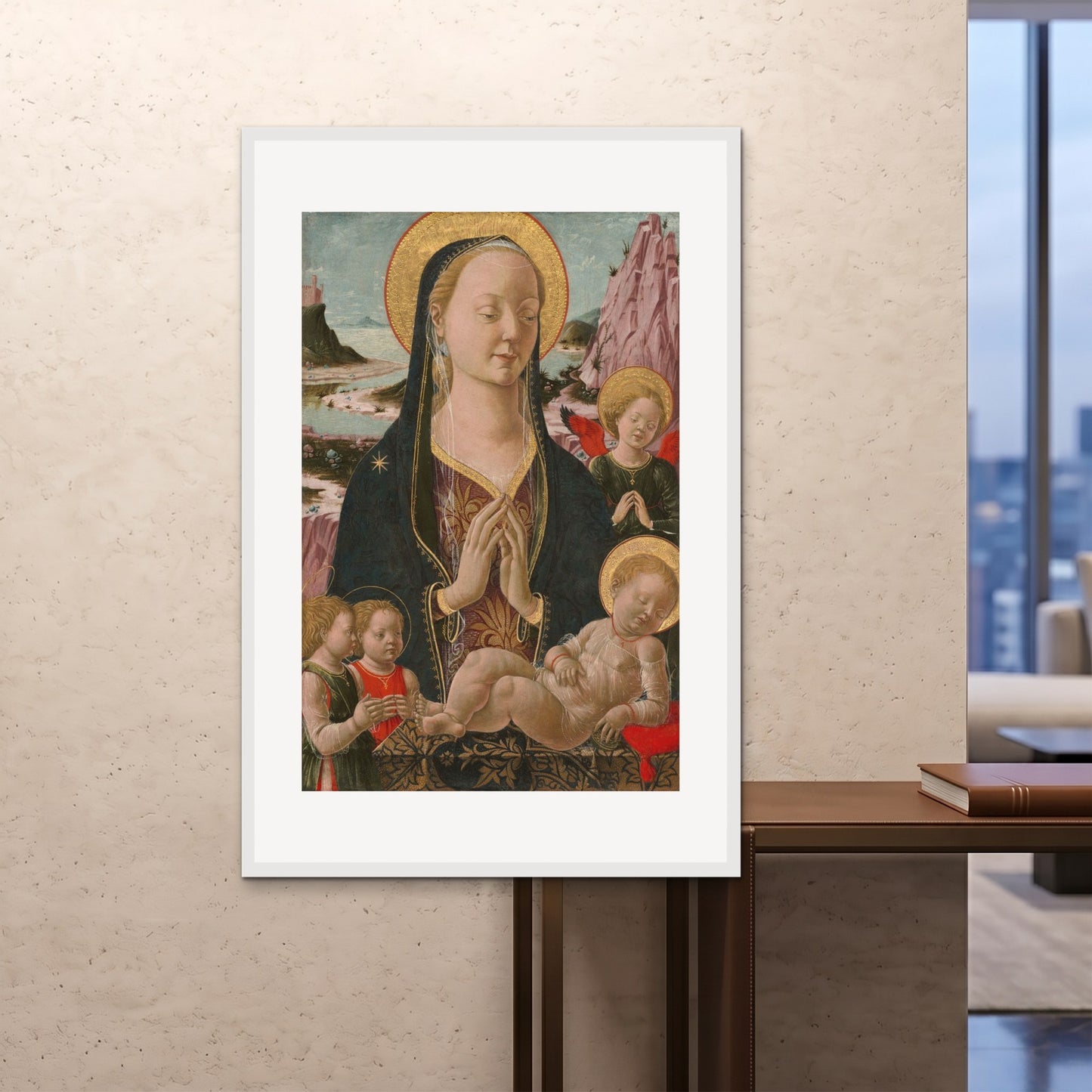 Orlonzo - FRAMED PRINT WHITE 100x150cm40x60 ROOM