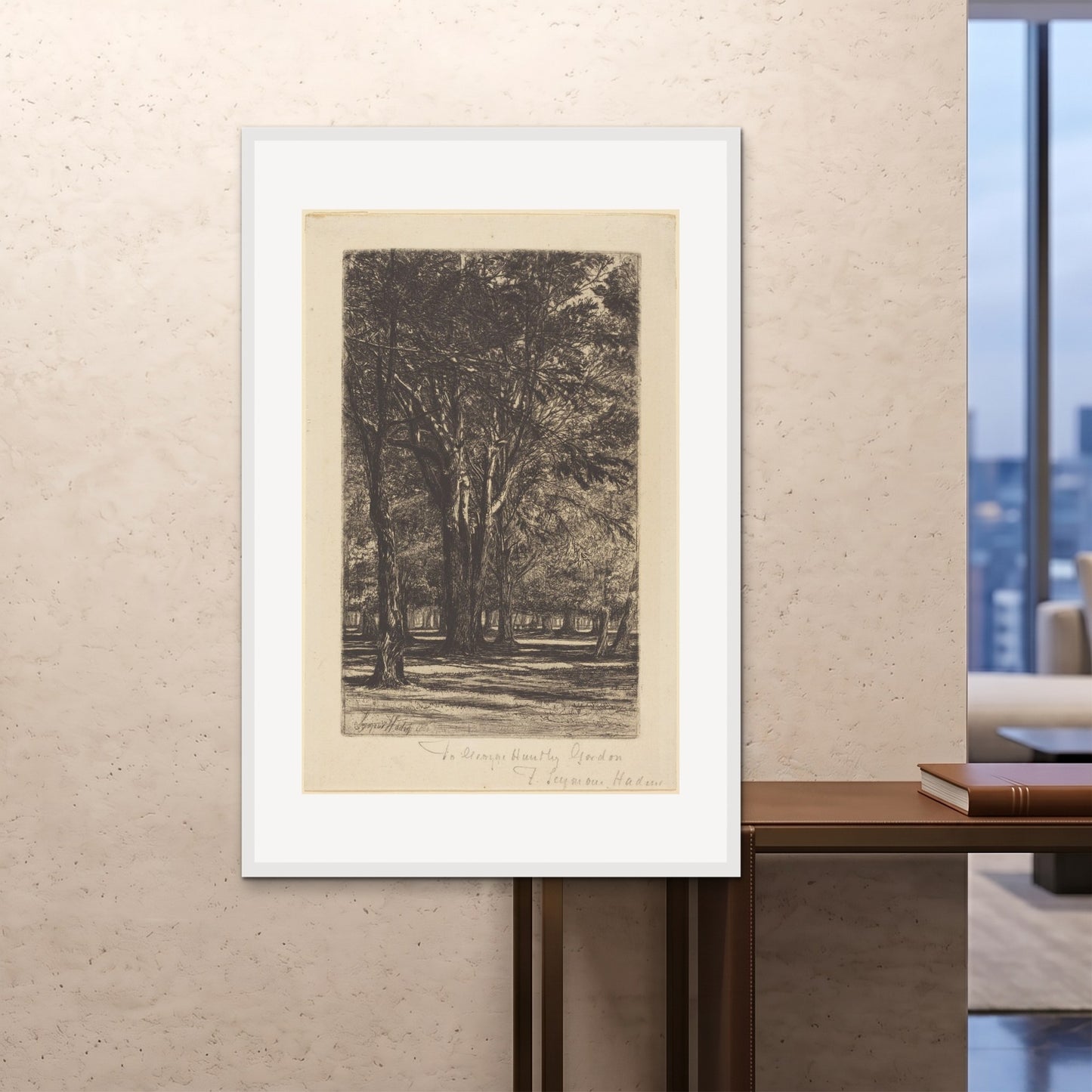 Orlonzo - FRAMED PRINT WHITE 100x150cm40x60 ROOM