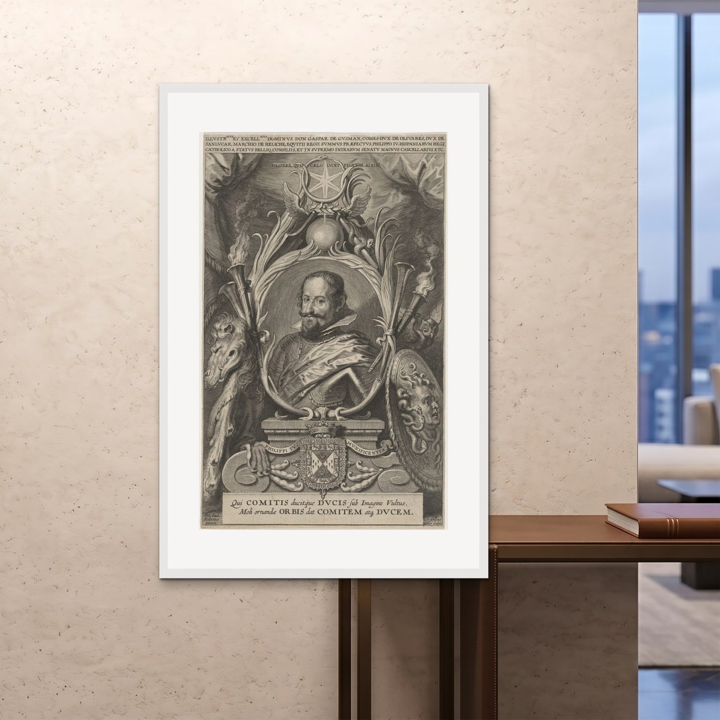 Orlonzo - FRAMED PRINT WHITE 100x150cm40x60 ROOM