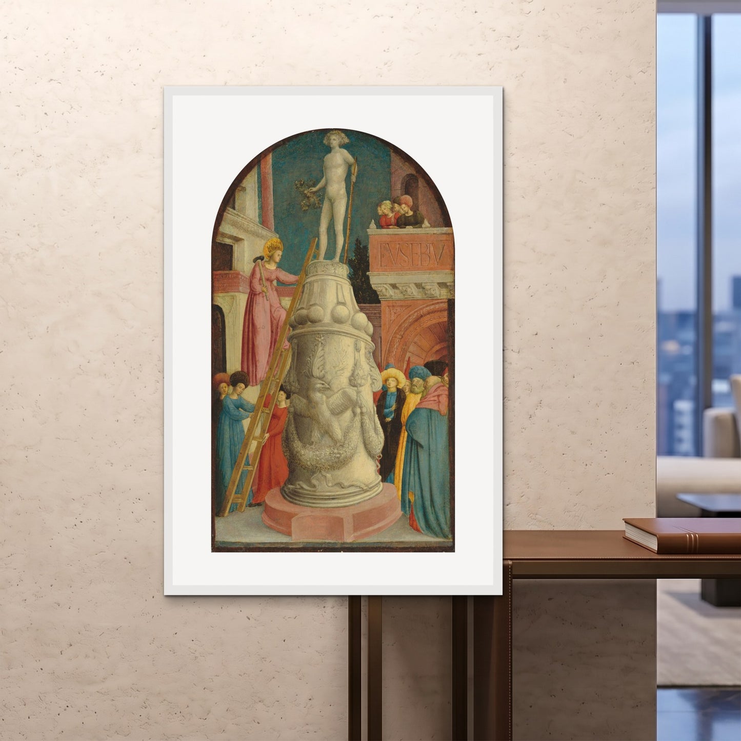 Orlonzo - FRAMED PRINT WHITE 100x150cm40x60 ROOM