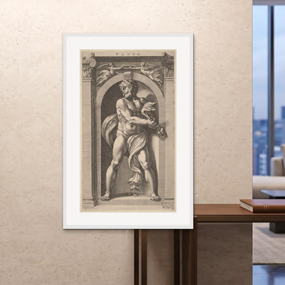Orlonzo - FRAMED PRINT WHITE 100x150cm40x60 ROOM