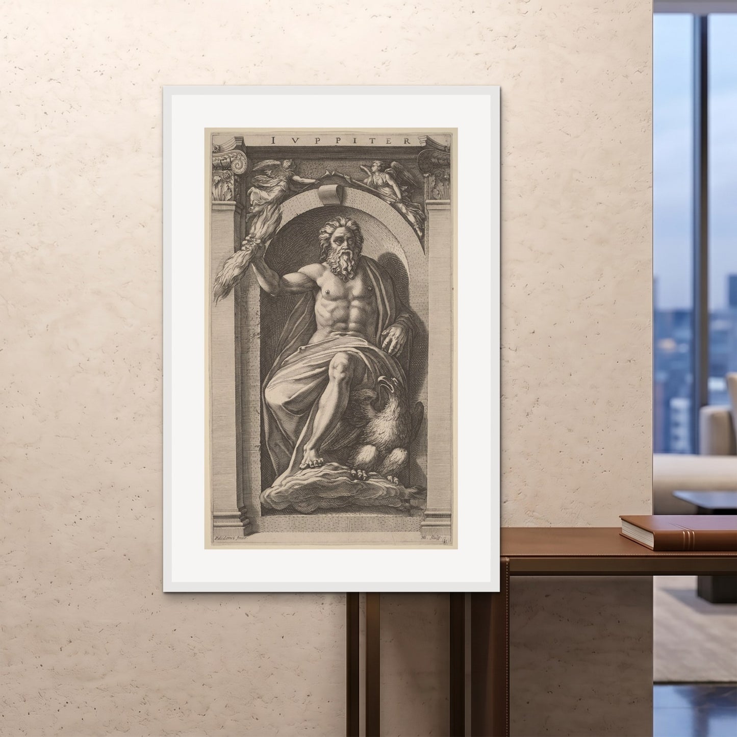 Orlonzo - FRAMED PRINT WHITE 100x150cm40x60 ROOM