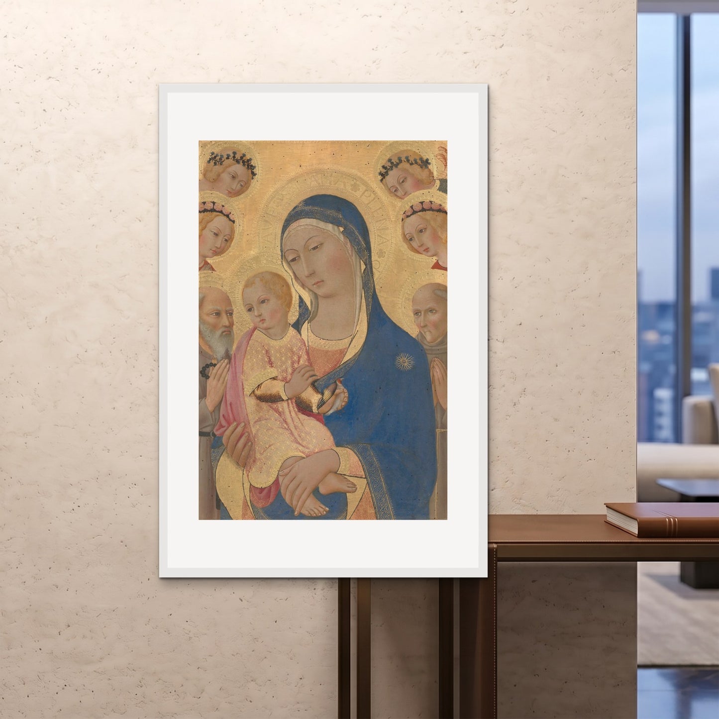 Orlonzo - FRAMED PRINT WHITE 100x150cm40x60 ROOM
