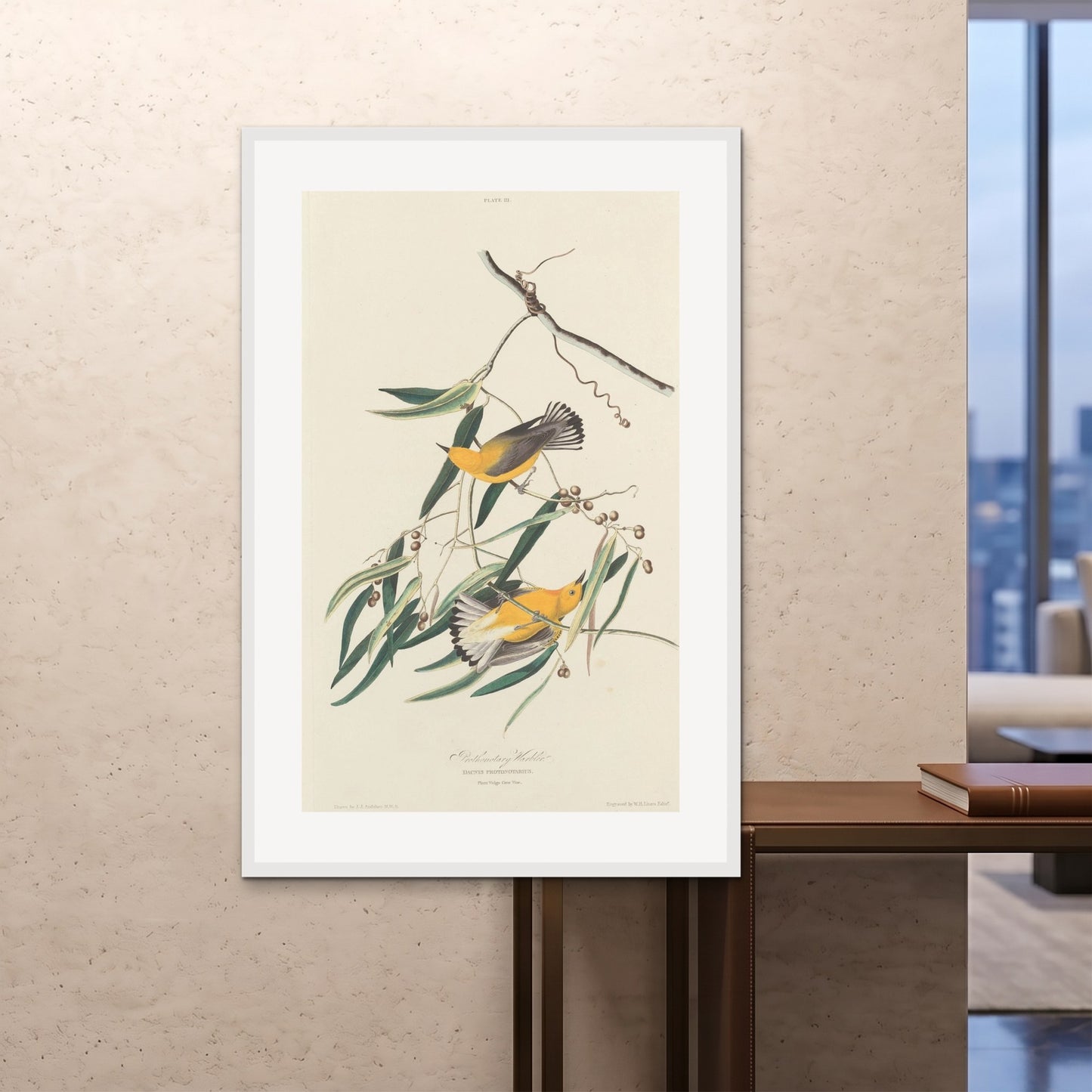 Orlonzo - FRAMED PRINT WHITE 100x150cm40x60 ROOM