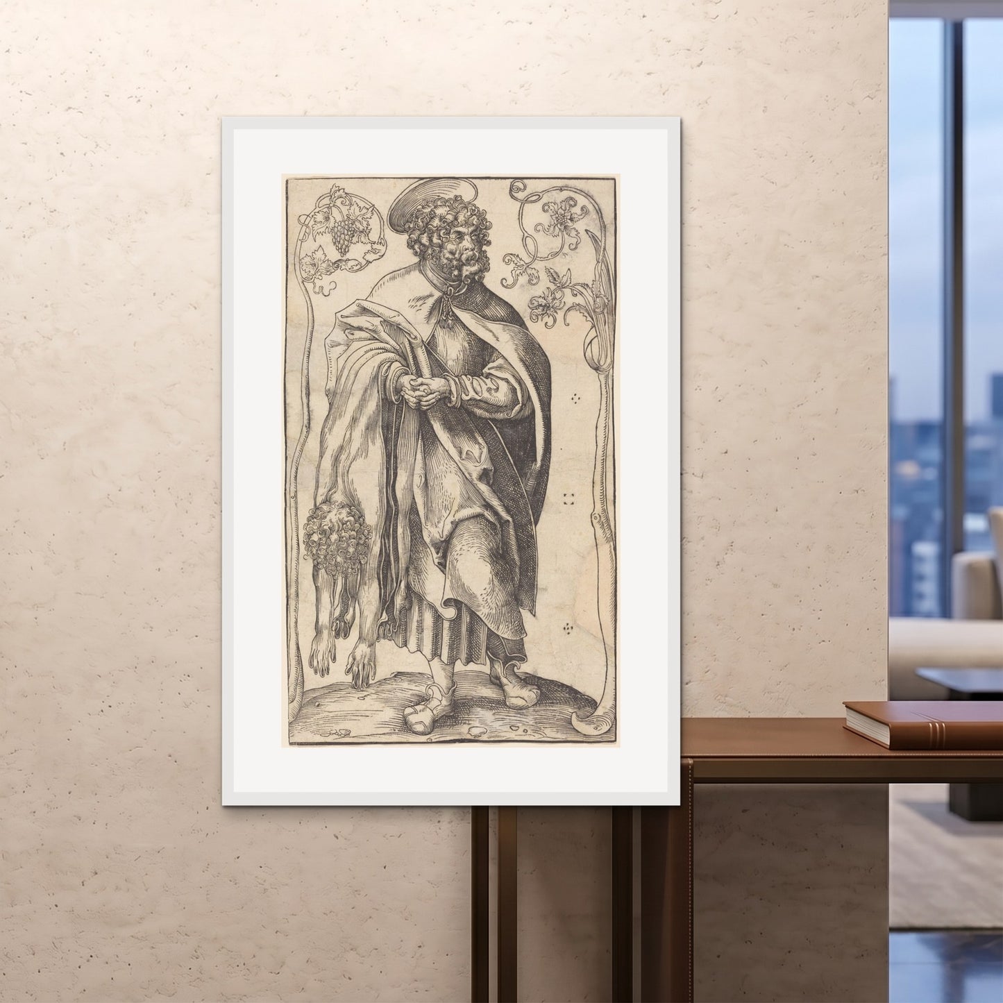 Orlonzo - FRAMED PRINT WHITE 100x150cm40x60 ROOM