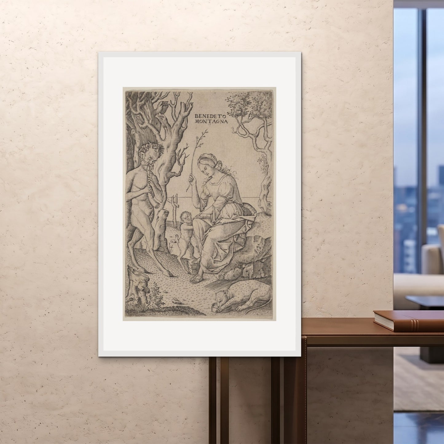 Orlonzo - FRAMED PRINT WHITE 100x150cm40x60 ROOM