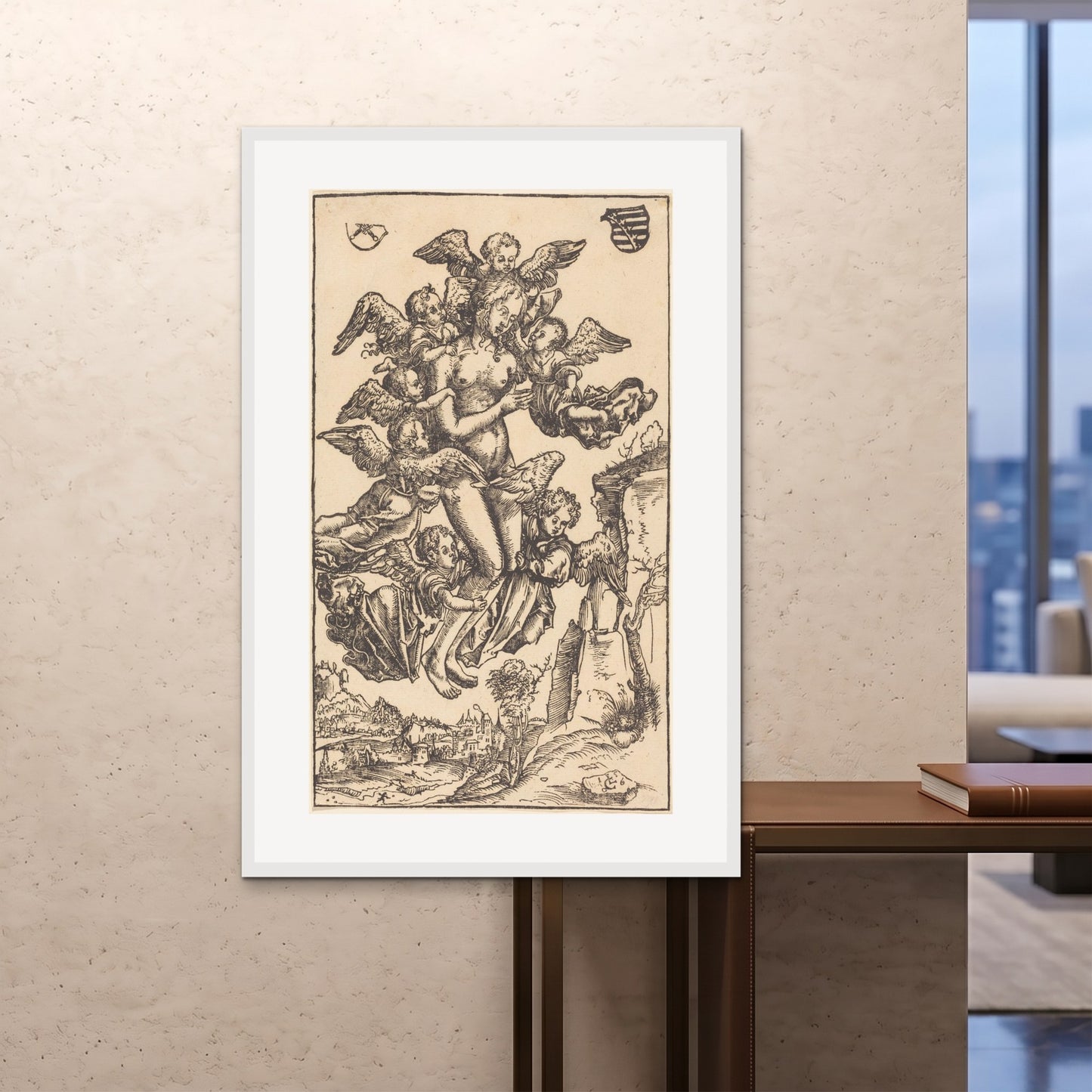 Orlonzo - FRAMED PRINT WHITE 100x150cm40x60 ROOM