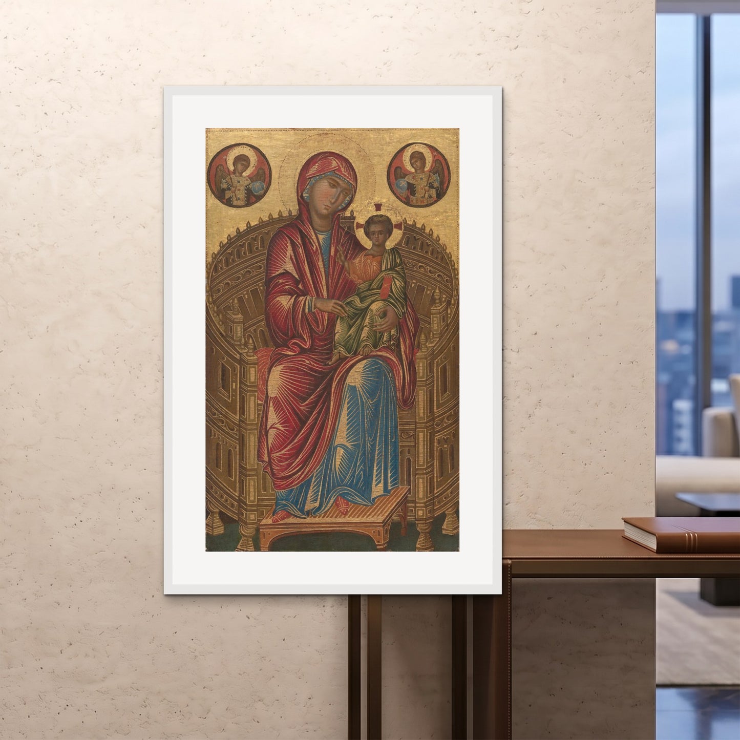 Orlonzo - FRAMED PRINT WHITE 100x150cm40x60 ROOM