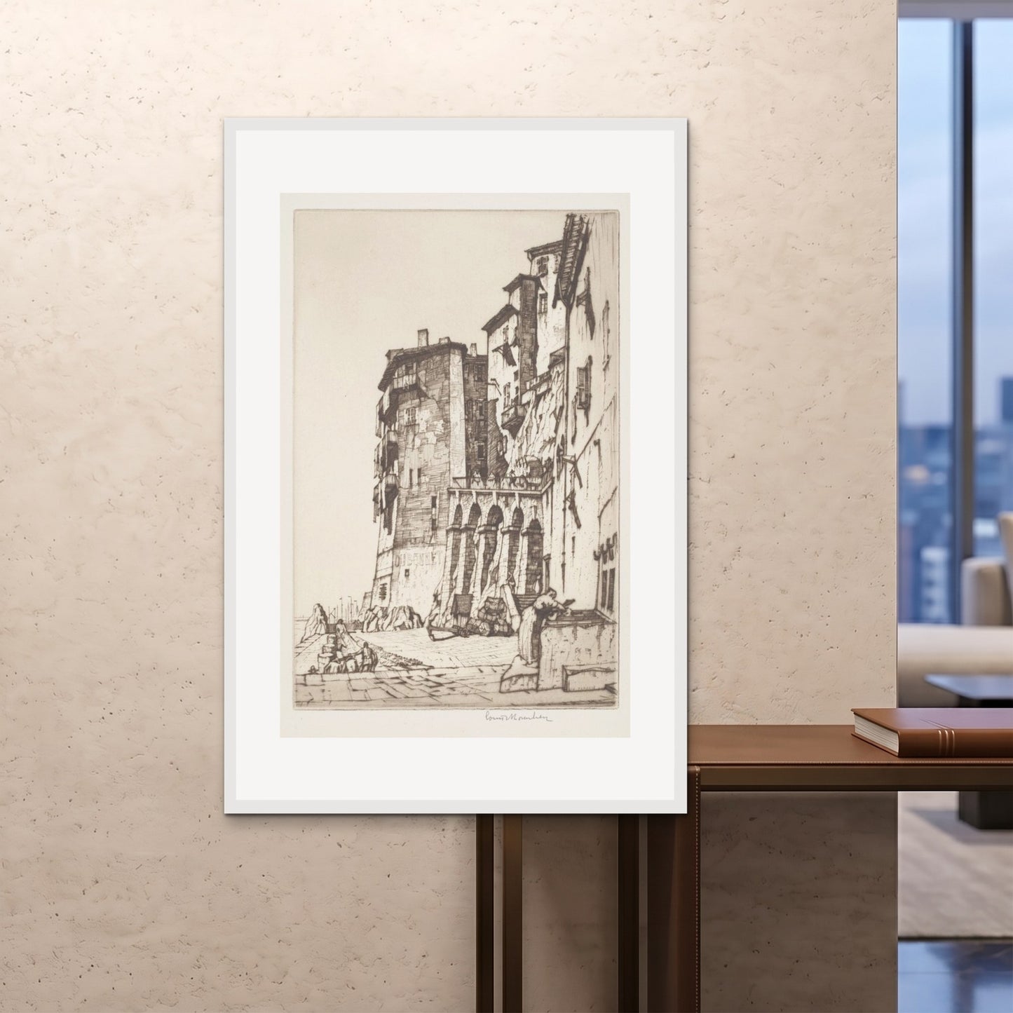 Orlonzo - FRAMED PRINT WHITE 100x150cm40x60 ROOM