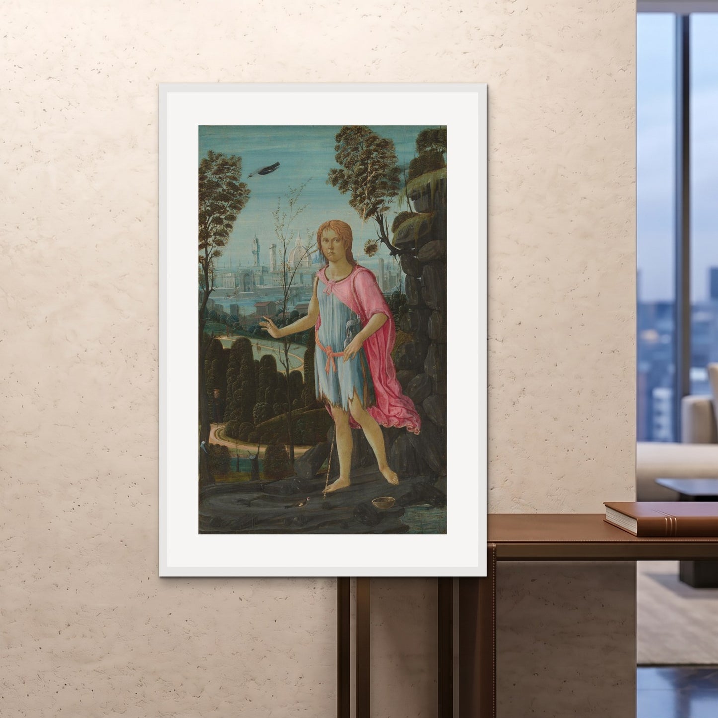 Orlonzo - FRAMED PRINT WHITE 100x150cm40x60 ROOM