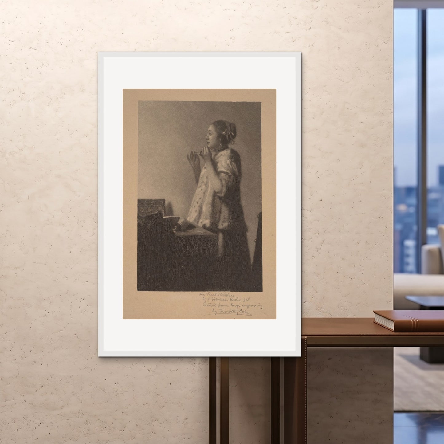 Orlonzo - FRAMED PRINT WHITE 100x150cm40x60 ROOM