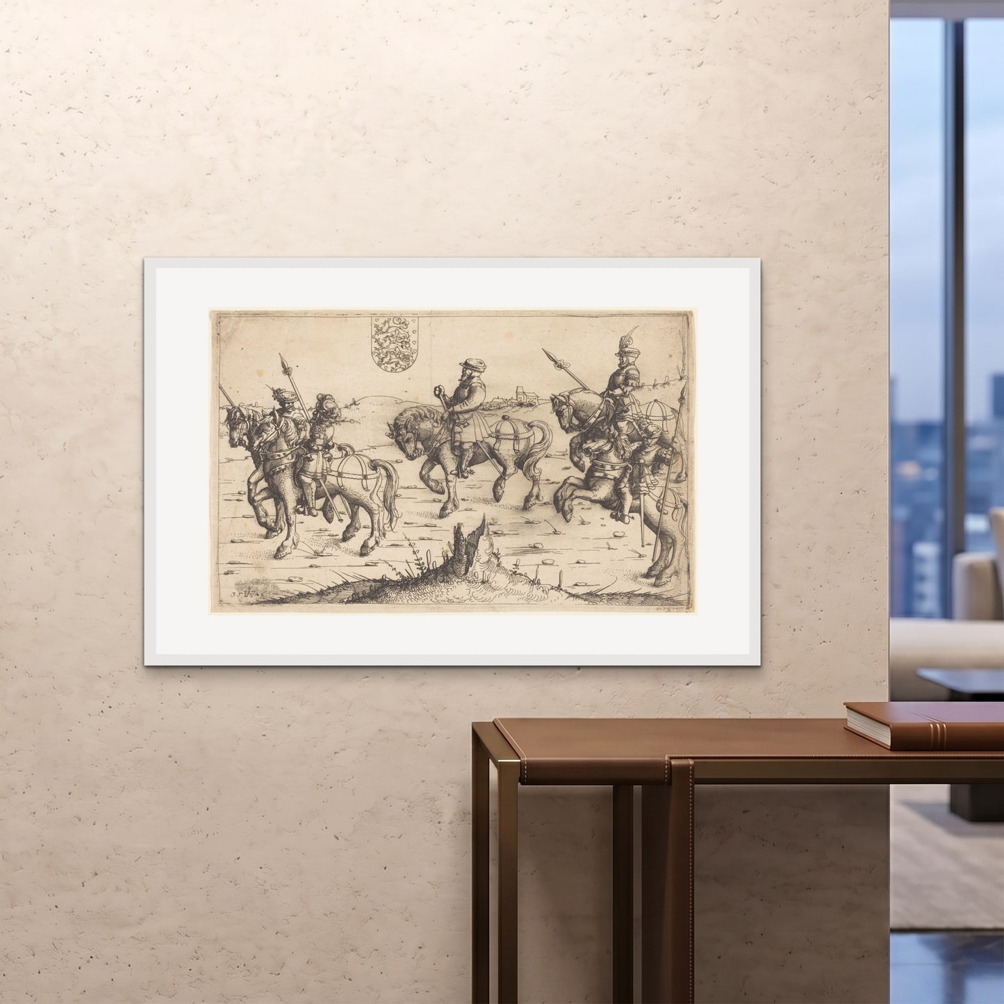 Orlonzo - FRAMED PRINT WHITE 12080cm4832 ROOM