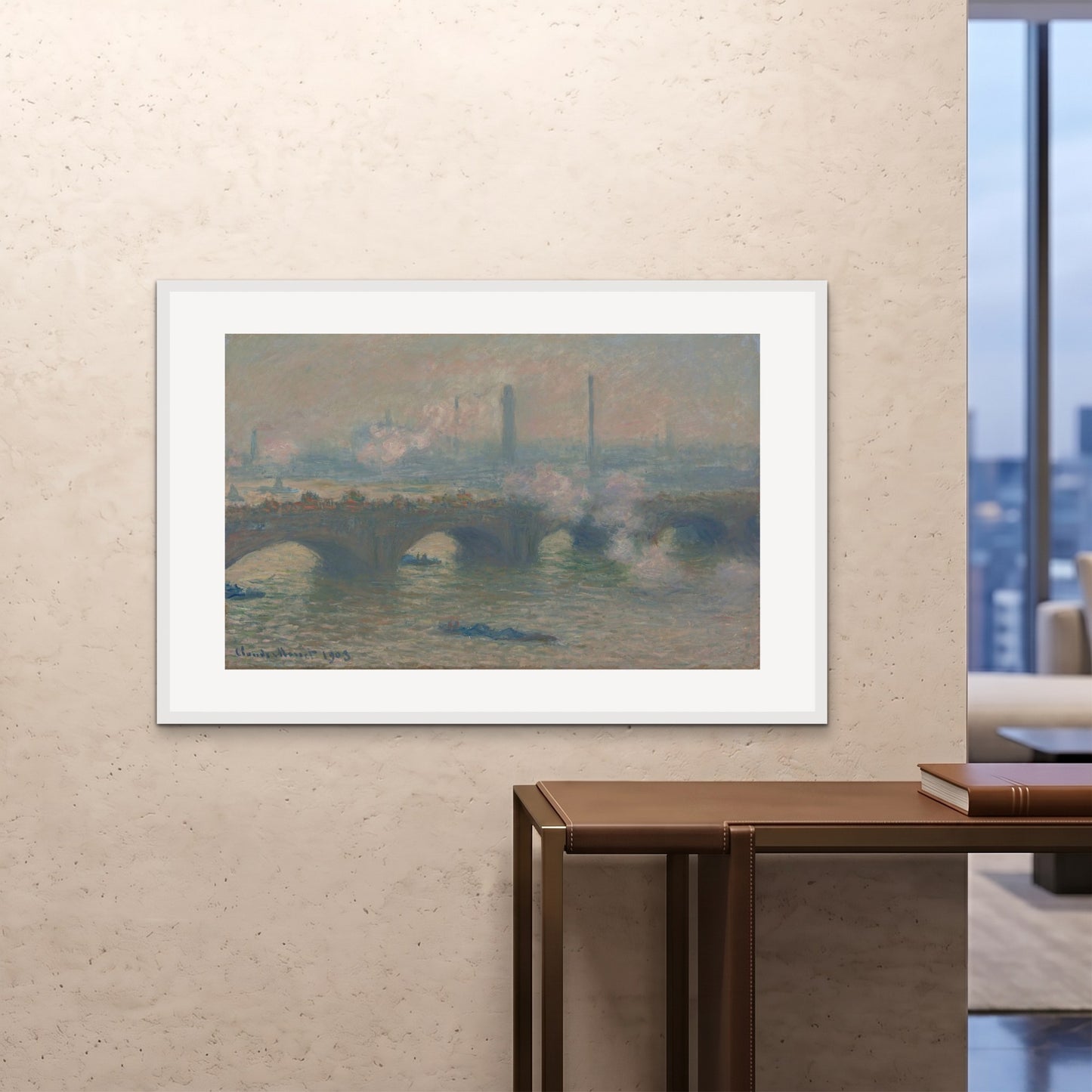 Orlonzo - FRAMED PRINT WHITE 12080cm4832 ROOM