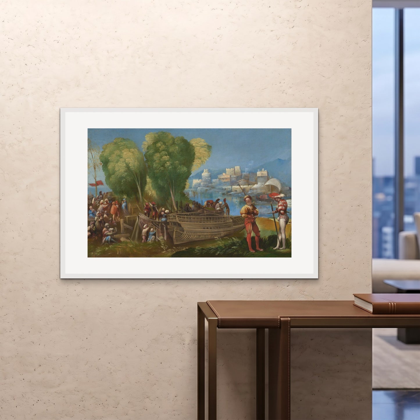 Orlonzo - FRAMED PRINT WHITE 12080cm4832 ROOM