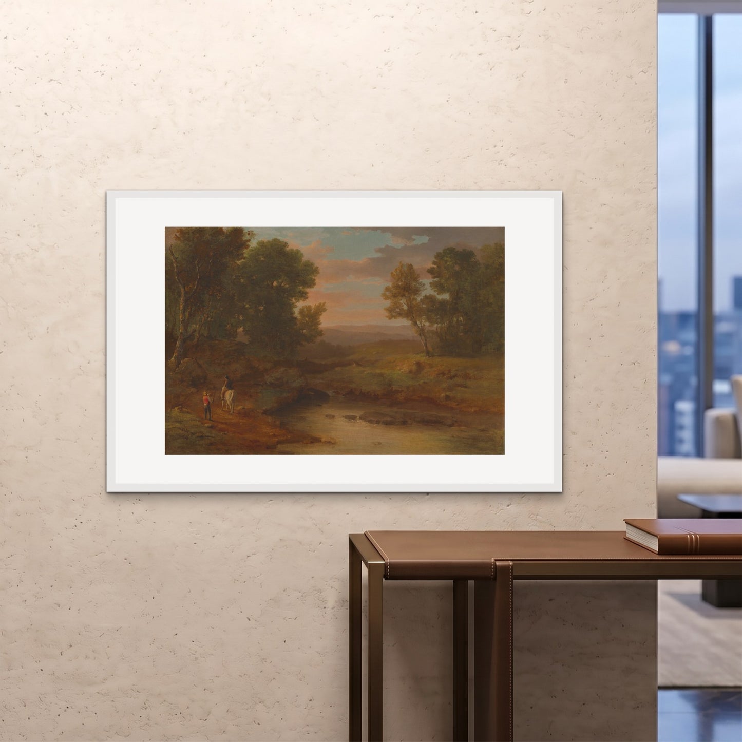 Orlonzo - FRAMED PRINT WHITE 12080cm4832 ROOM