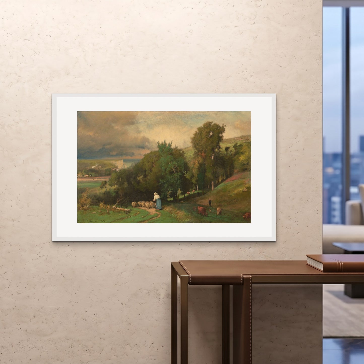 Orlonzo - FRAMED PRINT WHITE 12080cm4832 ROOM