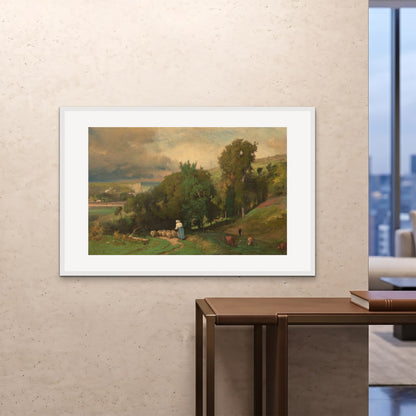 Orlonzo - FRAMED PRINT WHITE 12080cm4832 ROOM