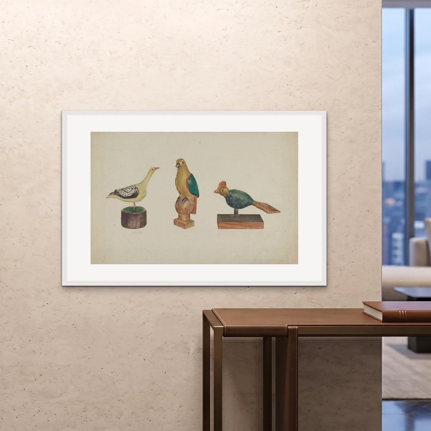 Orlonzo - FRAMED PRINT WHITE 12080cm4832 ROOM