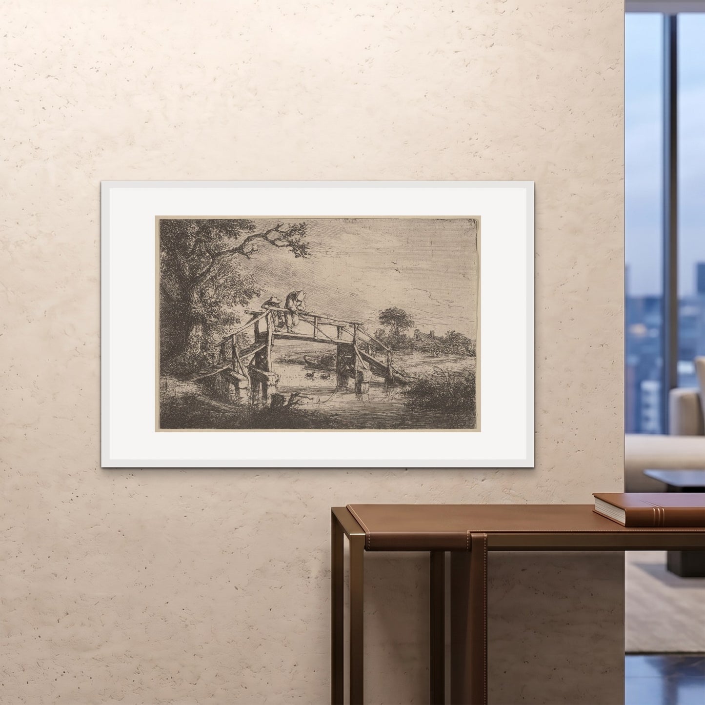 Orlonzo - FRAMED PRINT WHITE 12080cm4832 ROOM