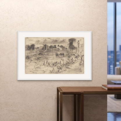 Orlonzo - FRAMED PRINT WHITE 12080cm4832 ROOM