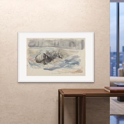Orlonzo - FRAMED PRINT WHITE 12080cm4832 ROOM