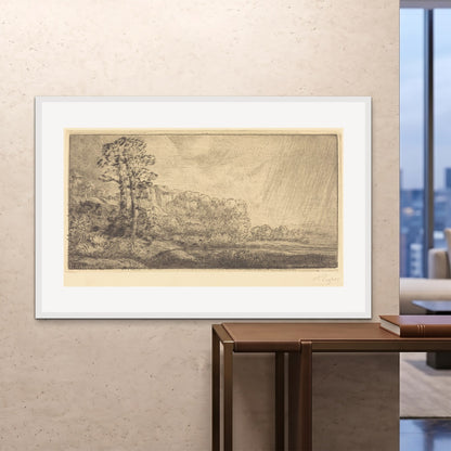 Orlonzo - FRAMED PRINT WHITE 150100cm6040 ROOM