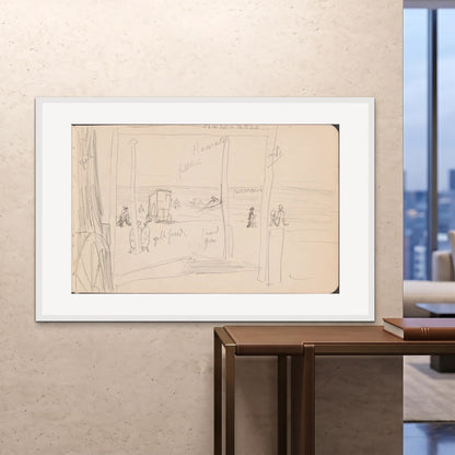 Orlonzo - FRAMED PRINT WHITE 150100cm6040 ROOM